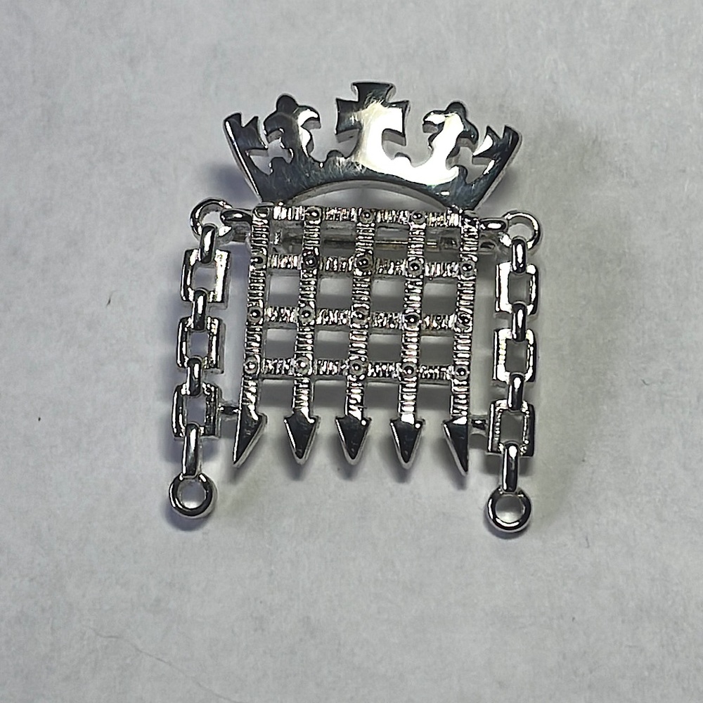 British Parliament Sterling Brooch